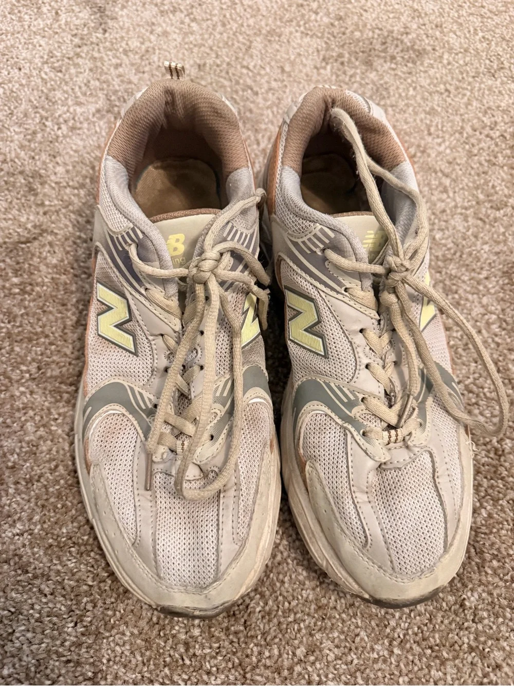 New Balance 530 Women's Beige and Tan Running Sneakers
